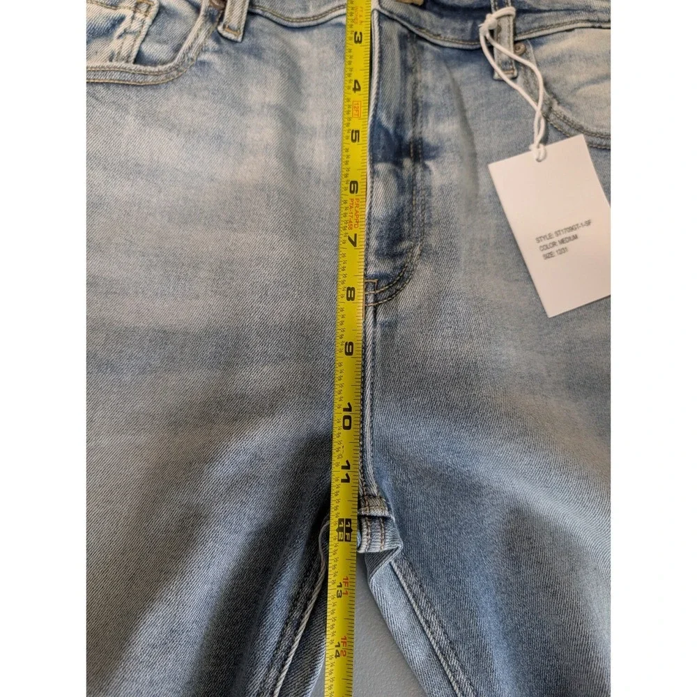 Kancan jeans style St1709GT-1-sf, Women's, Light, Nwt, Distressed Bottoms, 12/31